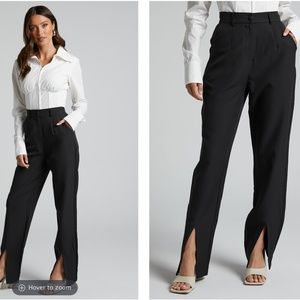 Showpo dress pants trousers slacks with slit